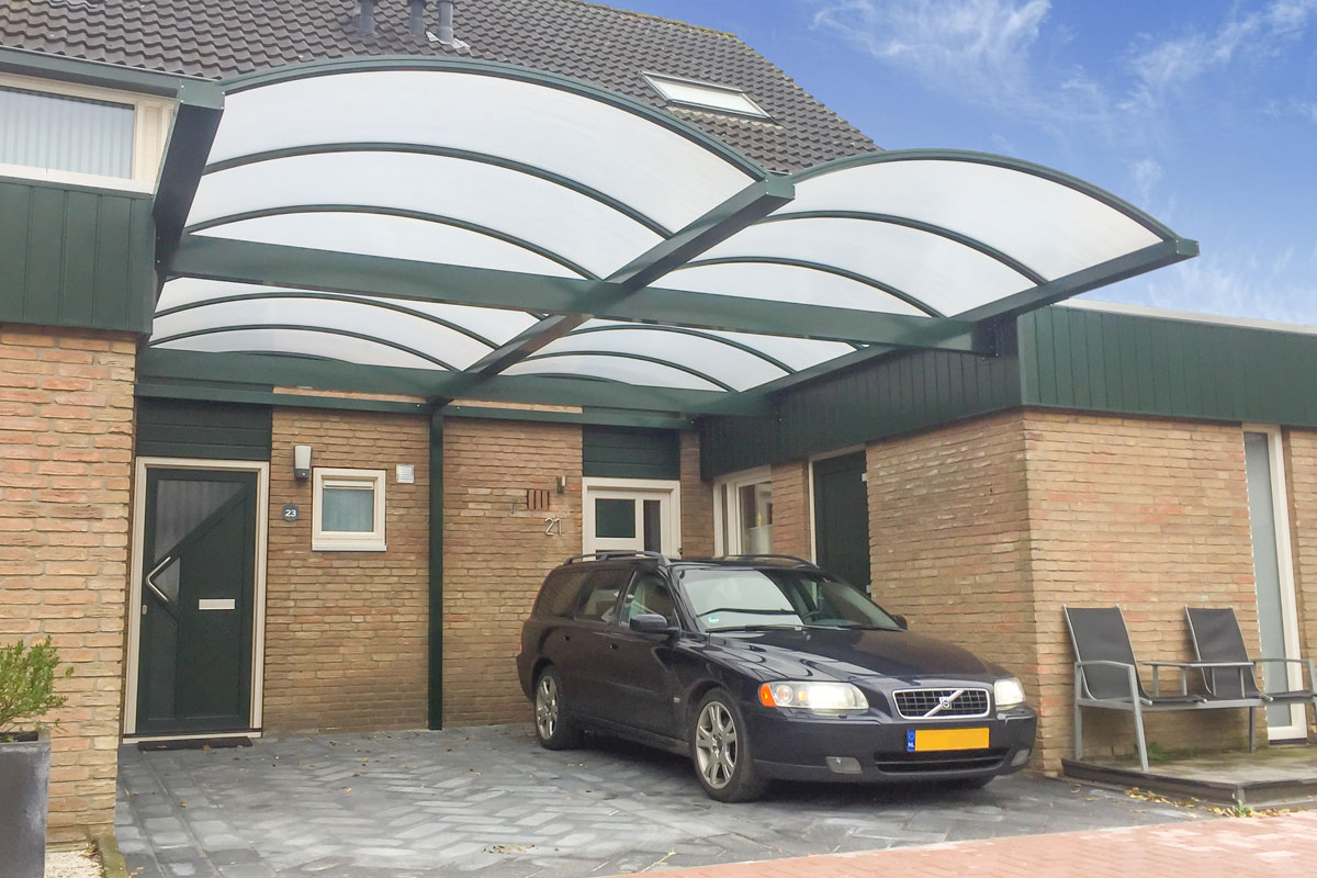 Pext aluminium boogcarport dubbel