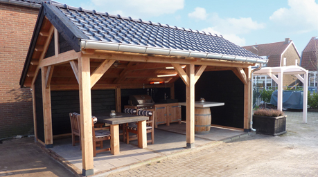 Houten kapschuur vrijstaand