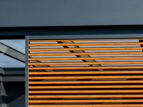 Lamellen voor schuifwand houtlook