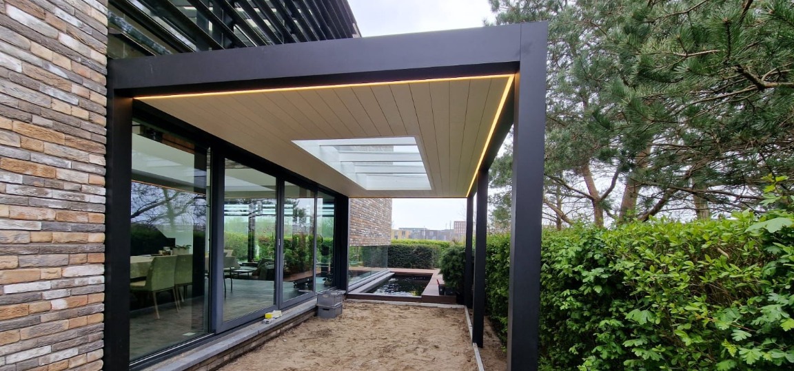 Veranda met lichtstraat