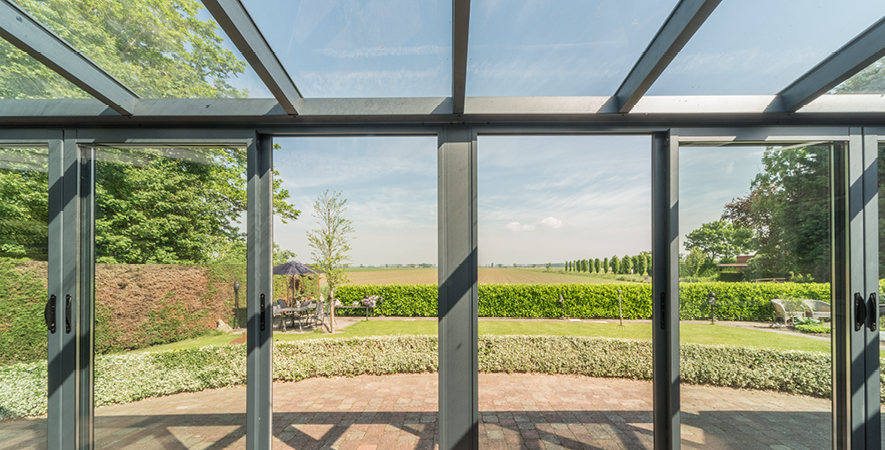 Aluminium tuinkamer glas